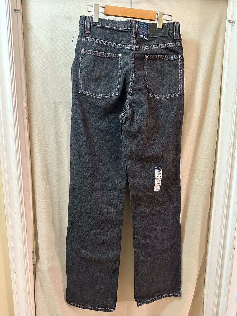 Vintage Y2K H.A.S.H. Jeans Dark Wash Straight Leg Denim Jeans NWT Women’s 29x34 - Picture 5 of 7